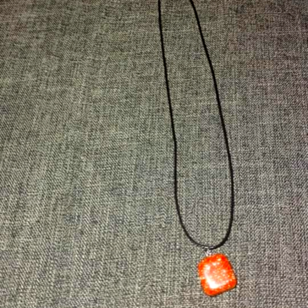 Brown Gold Stone Healing  Necklace